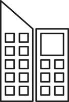 Minimalist Skyscraper Icon Design vector