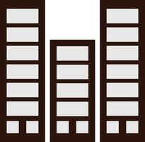 Minimalist Building Icon Design set simple vector