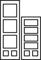 architecture icon flat vector