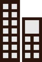 Stylized Building Icon Design minimalist vector