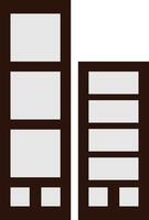 Graphic of Skyscrapers in Urban Setting vector