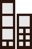 Stylized Building Icon UNIQUE vector