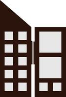 Simple Building Icon Design vector