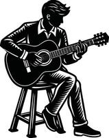 The Magic of Strings in a Guitars Rhythm vector