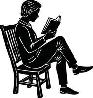 Peaceful Reading A Journey Within vector