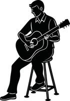 A Guitars Strings Bringing Rhythms to Life vector