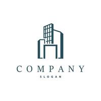 building logo design with real estate simple template illustration vector