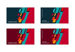 collection of abstract banner design for business card with diagonal shape elements. horizontal layout on dark background. vector