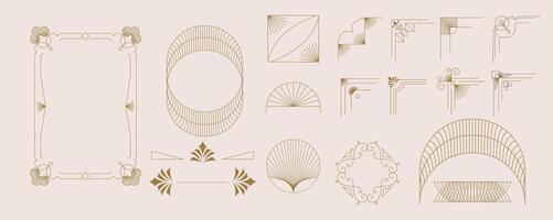 element object for art deco design vector