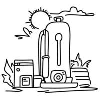 illustration visualizing a clean energy future powered by hydrogen, with fuel cells and renewable energy sources vector