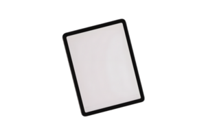 Blank Tablet Device on Transparent Background for Digital Mockups and Presentations png