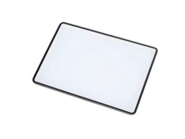 Blank Rectangular Card with Rounded Edges and Transparent Background for Minimalist Design Mockups png