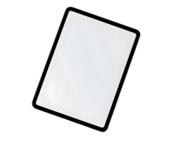 Blank Tablet with Transparent Background for Digital Display and App Showcase Design png