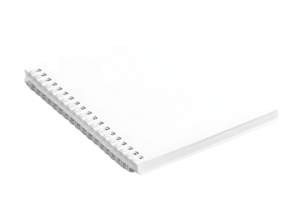 Blank Spiral Bound Notebook on a Transparent Background for Creative and Educational Use png