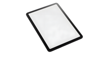 Blank Digital Tablet Device Isolated on Transparent Background for Versatile Applications png