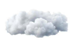 Fluffy White Clouds Floating Softly on a Transparent Background Giving a Light and Airy Feel png