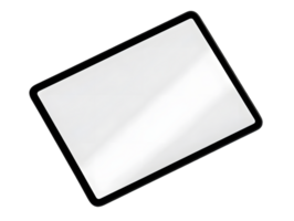 Transparent Blank Screen Lying Flat Reflecting Light Subtly for Layering and Design Use png