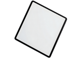 Transparent Square Canvas with Shadow Effect for Graphic Design and Art Presentation png