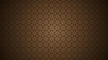 Beautiful Islamic pattern background. Traditional pattern with brown color vector