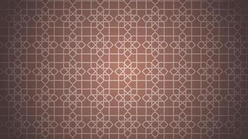 Beautiful Islamic pattern background. Traditional pattern with soft brown color vector