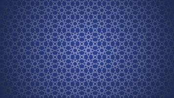 Beautiful Islamic pattern background. Traditional pattern with blue color vector