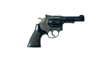Colt Python Revolver with Engravings png