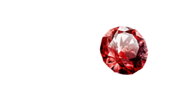 Red Gemstone on Transparent Background png