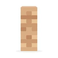 A brick tower with a square base vector