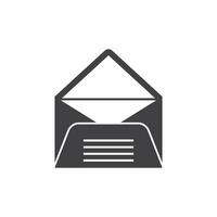 An envelope icon on a white background vector