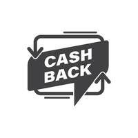 Cash back icon, illustration vector