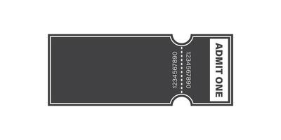 A ticket for an event is shown on a white background vector
