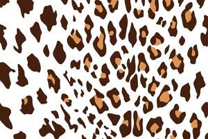 A brown and white leopard print fabric vector