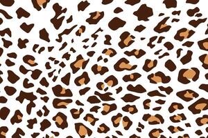 A brown and white leopard print pattern vector