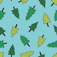 Tree Seamless Pattern illustration for Print, Wallpaper, Decoration. vector