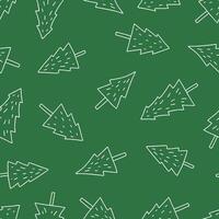 Outline Tree Seamless Pattern illustration for Print, Wallpaper, Decoration. vector