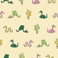 Snake Seamless Pattern Background for Print Fabric Surface Fashion Wrapping vector
