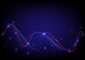 Abstract futuristic background. Wave line fider optic concept.Design for futuristic, fiber optic, wave, telecoms, digital, internet, online, network, communication, connection, neon, line. vector