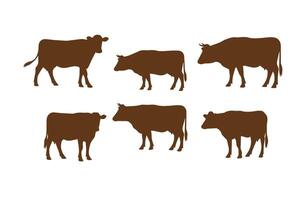 Farm milk cows isolated in a high-resolution farm image vector