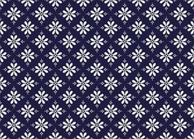 ethnic fabric seamless pattern, white and blue color design for cloth, carpet, batik, wallpaper, wrapping etc. vector