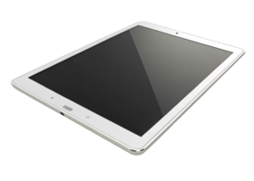 White Android Tablet, Modern Device, Sleek Design, Touchscreen Display png