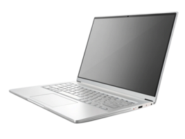 Sleek Silver Laptop Computer, Modern Design, HighPerformance Device png