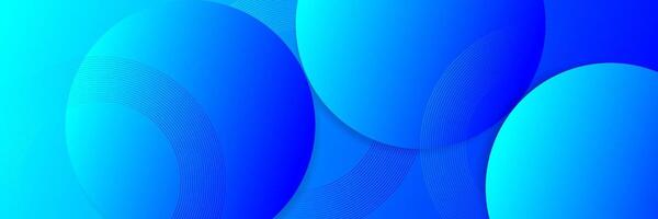 Modern Blue Abstract Geometric circle Background vector