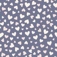 Whimsical heart patterns digital design seamless monochrome art creative studio top down view love concept vector