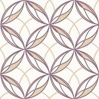 Geometric seamless pattern of thin interlaced ovals digital design abstract art modern aesthetic vector