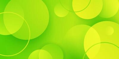 Abstract bright colorful green gradient circle pattern background. Trendy shapes pattern background. vector