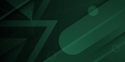 Abstract dark green overlap dynamic background. Triangle pattern element background. vector