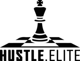 A logo with a king from a chessboard vector