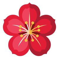 Five Petal Hibiscus vector
