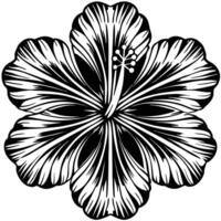 Abstract Hibiscus Graphic vector