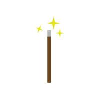 Magic Wand with Sparkles Illustration vector
